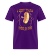 Load image into Gallery viewer, I Got That Dog In Me Hot Dog Meme Unisex Classic T-Shirt - purple