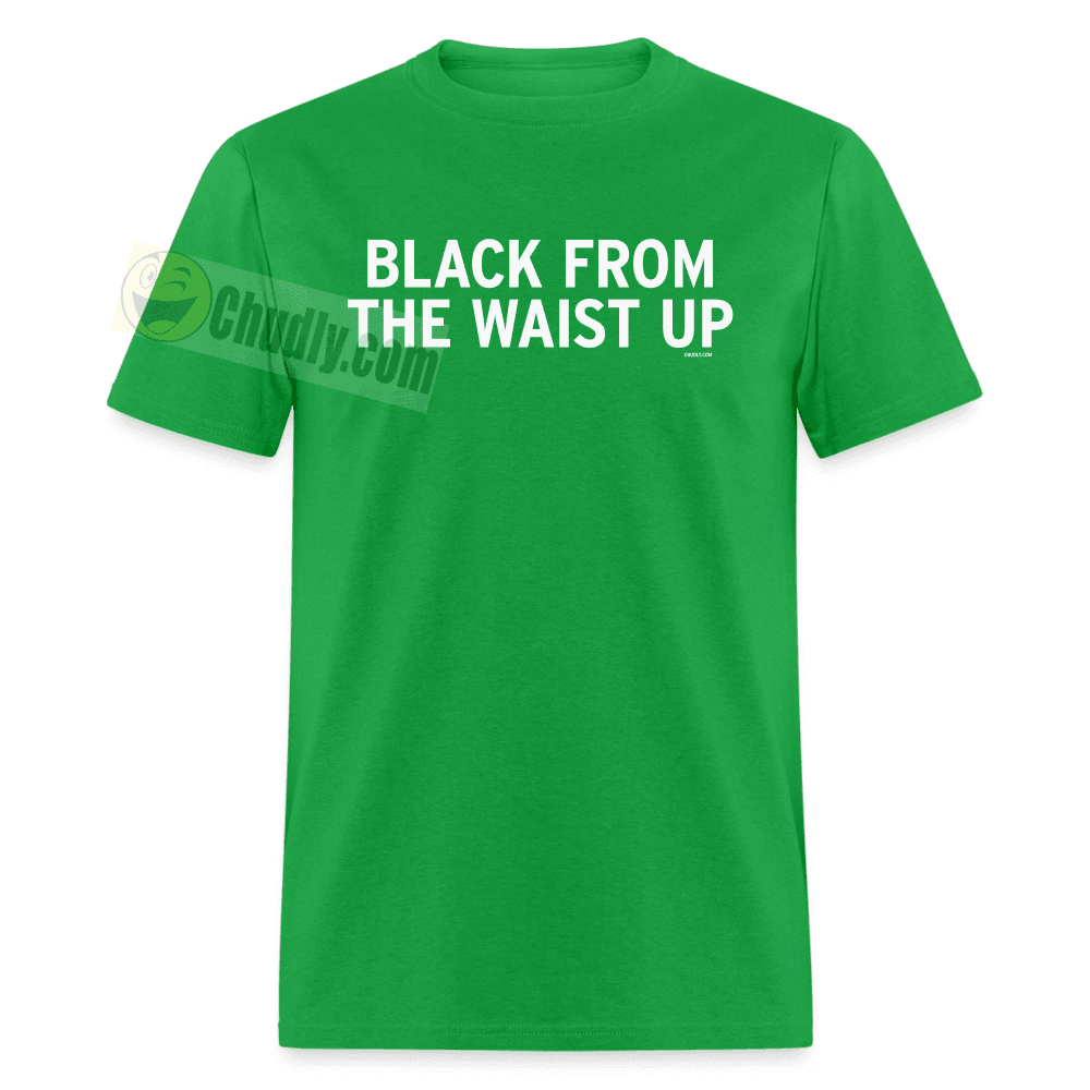 Black From The Waist Up Funny Small Guy Meme Shirt Unisex Classic T-Shirt - bright green