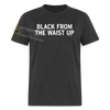 Load image into Gallery viewer, Black From The Waist Up Funny Small Guy Meme Shirt Unisex Classic T-Shirt - heather black