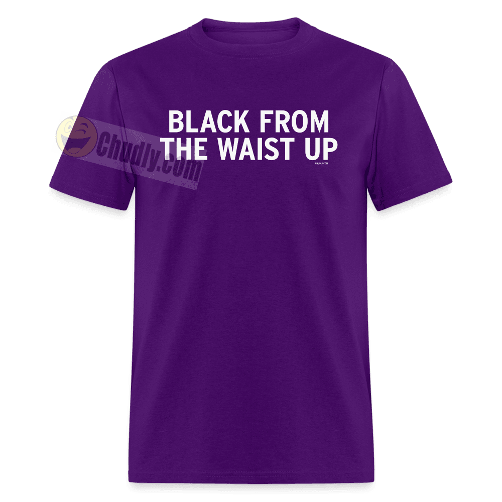 Black From The Waist Up Funny Small Guy Meme Shirt Unisex Classic T-Shirt - purple