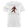 I Ate Bigfoot's Ass And I'd Do It Again Funny Cryptid Meme Sasquatch Unisex Classic T-Shirt - light heather gray