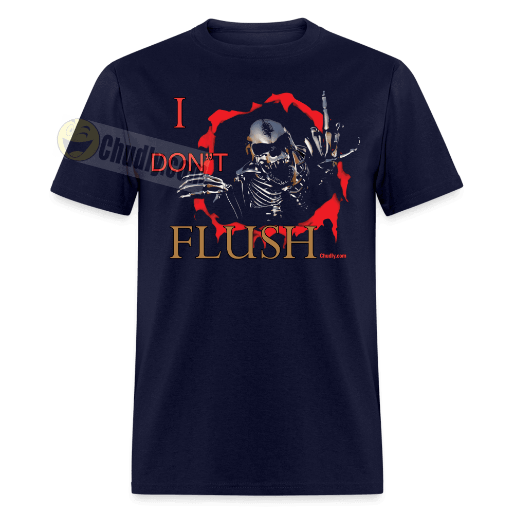 I Don't Flush Funny THE PACK Meme Gag Gift Unisex Classic T-Shirt - navy