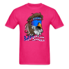 Merica Mullet Eagle Funny 4th of July T-Shirt - fuchsia