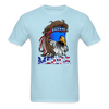 Load image into Gallery viewer, Merica Mullet Eagle Funny 4th of July T-Shirt - powder blue