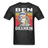 Load image into Gallery viewer, Ben Drankin Funny Drunk Presidents Franklin 4th of July T-Shirt - heather black