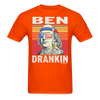 Load image into Gallery viewer, Ben Drankin Funny Drunk Presidents Franklin 4th of July T-Shirt - orange