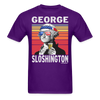 Load image into Gallery viewer, George Sloshington Funny Drunk Presidents Washington 4th of July T-Shirt - purple