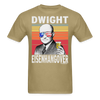 Dwight Eisenhangover Funny Drunk Presidents Eisenhower 4th of July T-Shirt - khaki