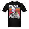 Dwight Eisenhangover Funny Drunk Presidents Eisenhower 4th of July T-Shirt - black