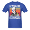 Load image into Gallery viewer, Dwight Eisenhangover Funny Drunk Presidents Eisenhower 4th of July T-Shirt - royal blue