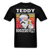 Teddy Boozedevelt Funny Drunk Presidents Roosevelt 4th of July T-Shirt - black