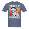 Load image into Gallery viewer, Teddy Boozedevelt Funny Drunk Presidents Roosevelt 4th of July T-Shirt - denim