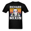 Richard Mixin Funny Drunk Presidents Nixon 4th of July T-Shirt - black