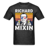 Load image into Gallery viewer, Richard Mixin Funny Drunk Presidents Nixon 4th of July T-Shirt - heather black