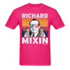 Load image into Gallery viewer, Richard Mixin Funny Drunk Presidents Nixon 4th of July T-Shirt - fuchsia