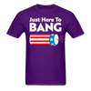 Load image into Gallery viewer, Just Here To Bang Funny 4th of July T-Shirt - purple