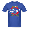Load image into Gallery viewer, Merica Miller Lite Beer Parody 4th of July Patriotic T-Shirt - royal blue