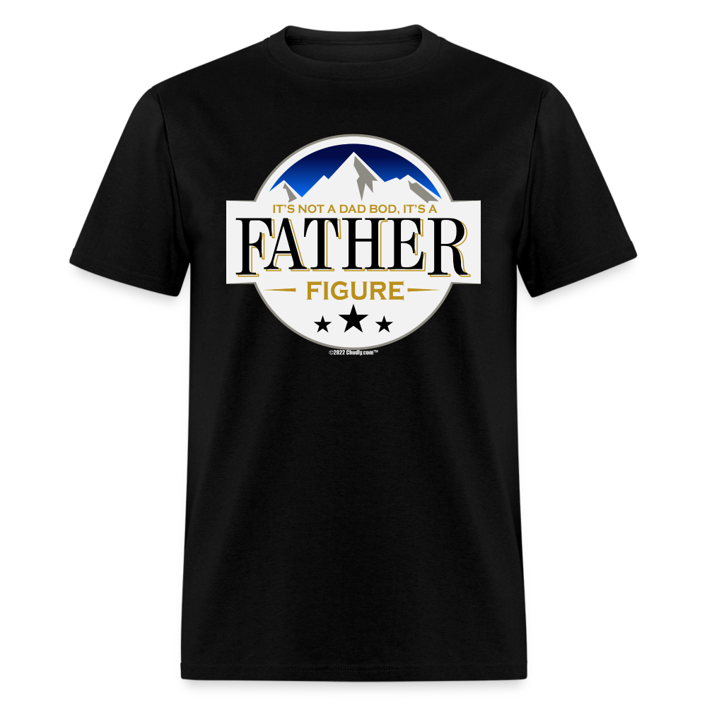 It's Not a Dad Bod It's a Father Figure Busch Beer Parody T-Shirt - black