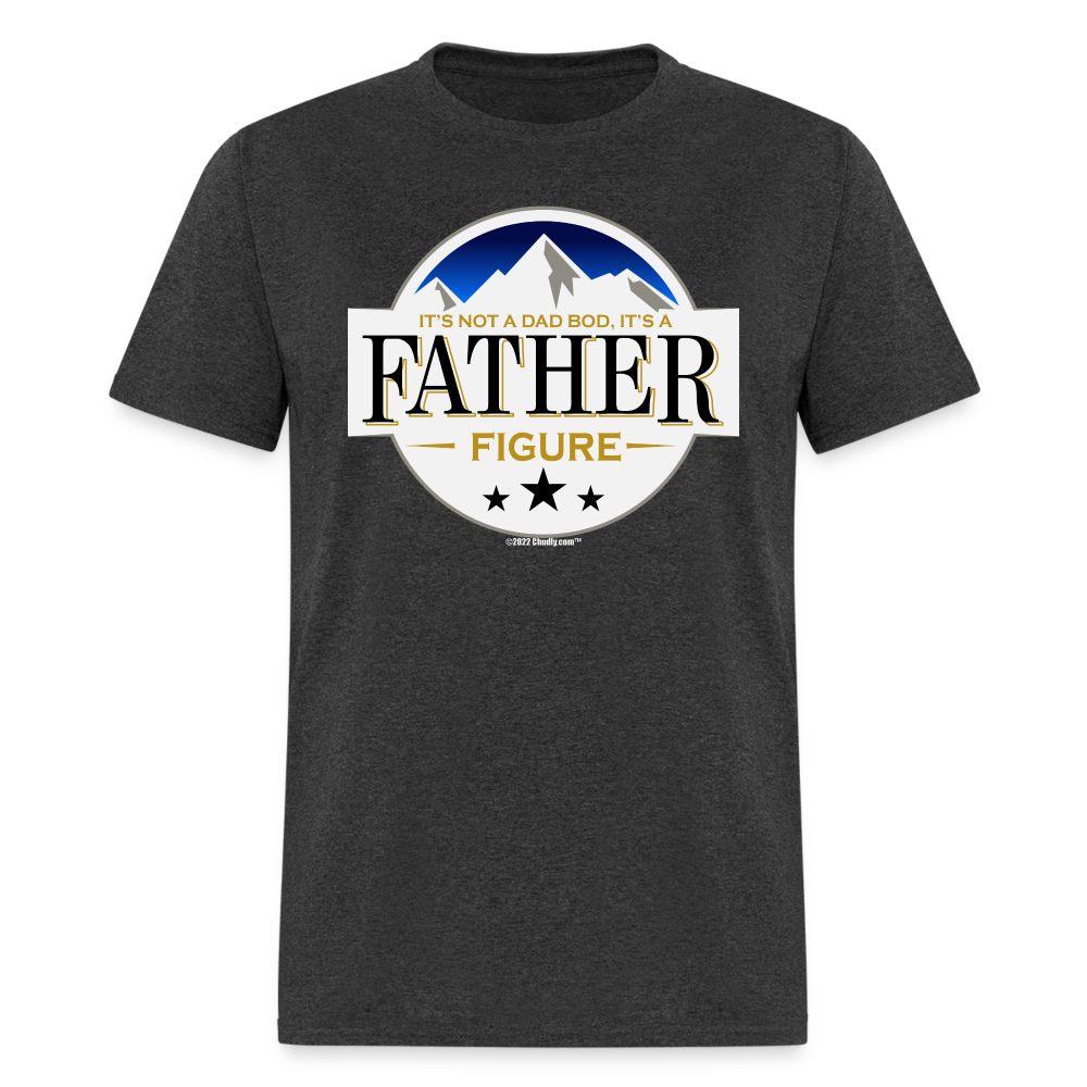 It's Not a Dad Bod It's a Father Figure Busch Beer Parody T-Shirt - heather black