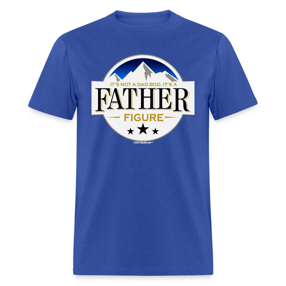 It's Not a Dad Bod It's a Father Figure Busch Beer Parody T-Shirt - royal blue