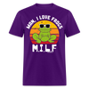 Load image into Gallery viewer, Man I Love Frogs - Funny MILF T-Shirt - purple