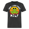 Load image into Gallery viewer, Man I Love Frogs - Funny MILF T-Shirt - heather black