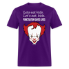 Load image into Gallery viewer, Lets Eat Kids Funny Halloween Pennywise Evil Clown It Unisex Classic T-Shirt - purple