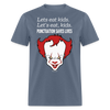 Load image into Gallery viewer, Lets Eat Kids Funny Halloween Pennywise Evil Clown It Unisex Classic T-Shirt - denim