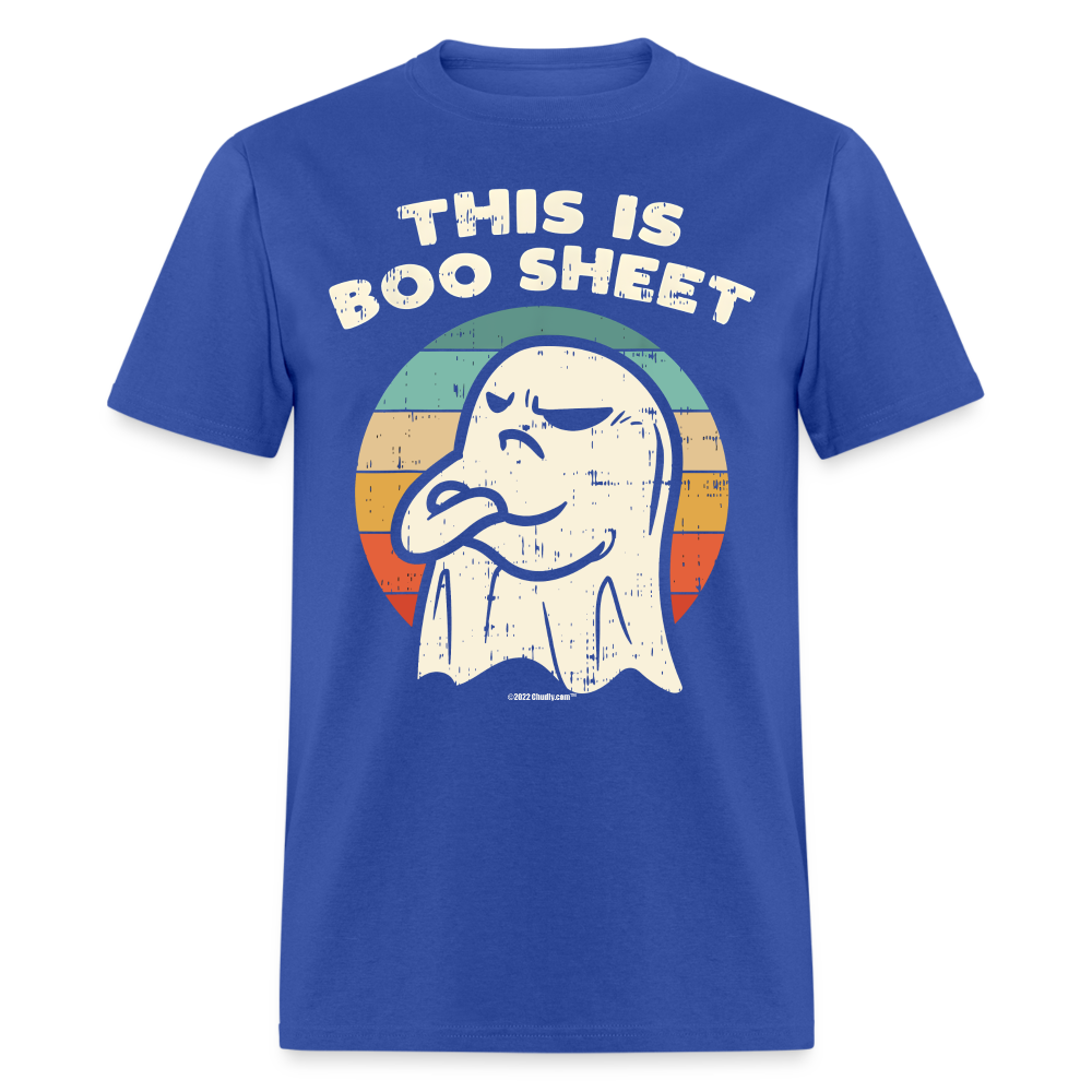 This Is Boo Sheet Funny Halloween Unisex Classic T-Shirt - royal blue