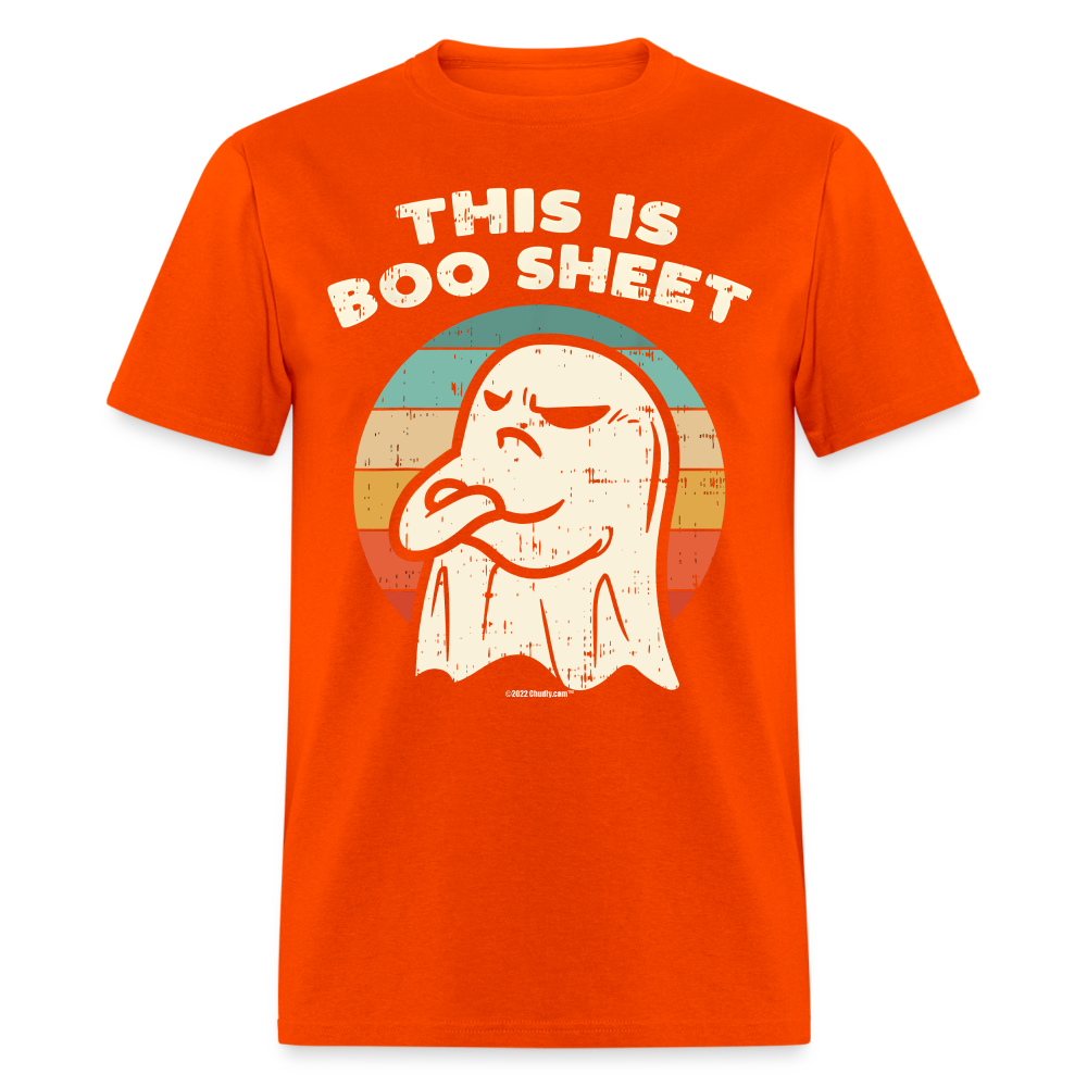 This Is Boo Sheet Funny Halloween Unisex Classic T-Shirt - orange