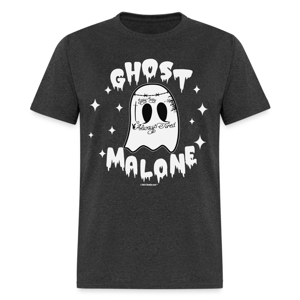Ghost Malone Funny Halloween Unisex Classic T-Shirt - heather black