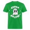Ghost Malone Funny Halloween Unisex Classic T-Shirt - bright green