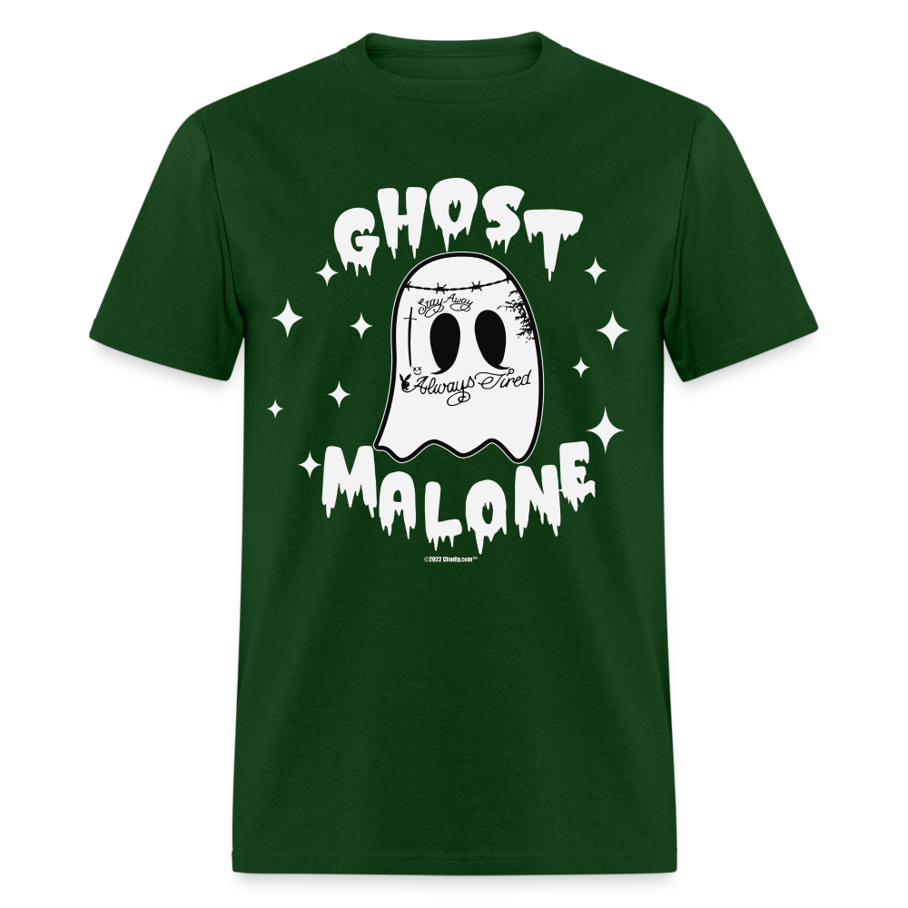 Ghost Malone Funny Halloween Unisex Classic T-Shirt - forest green