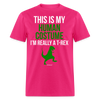 This Is My Human Costume I'm Really A T-Rex Dinosaur Funny Halloween Unisex Classic T-Shirt - fuchsia