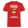 Load image into Gallery viewer, This Is My Human Costume I&#39;m Really a Potato Funny Halloween Unisex Classic T-Shirt - red