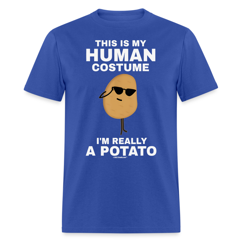 This Is My Human Costume I'm Really a Potato Funny Halloween Unisex Classic T-Shirt - royal blue