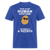 Load image into Gallery viewer, This Is My Human Costume I&#39;m Really a Potato Funny Halloween Unisex Classic T-Shirt - royal blue