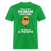 This Is My Human Costume I'm Really a Potato Funny Halloween Unisex Classic T-Shirt - bright green