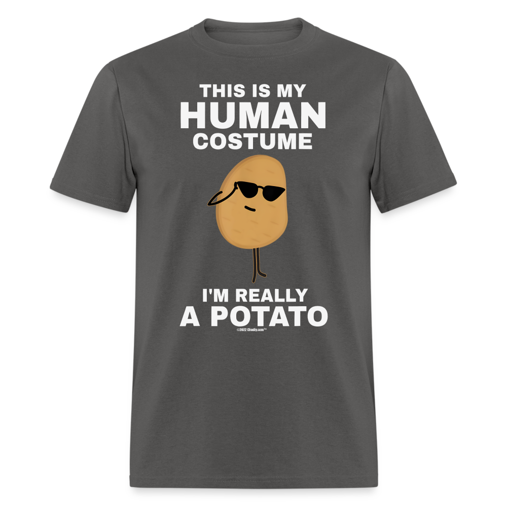 This Is My Human Costume I'm Really a Potato Funny Halloween Unisex Classic T-Shirt - charcoal