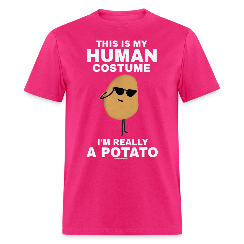 This Is My Human Costume I'm Really a Potato Funny Halloween Unisex Classic T-Shirt - fuchsia