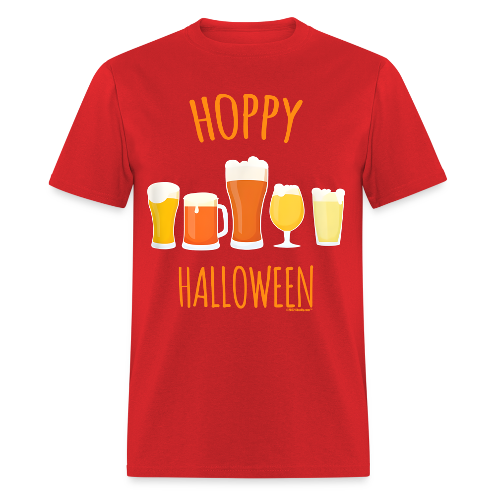 Hoppy Halloween Funny Beer IPA Unisex Classic T-Shirt - red