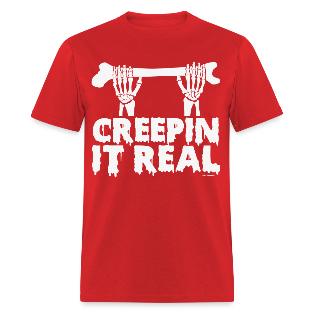 Creepin It Real Halloween Unisex Classic T-Shirt - red