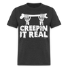 Load image into Gallery viewer, Creepin It Real Halloween Unisex Classic T-Shirt - heather black