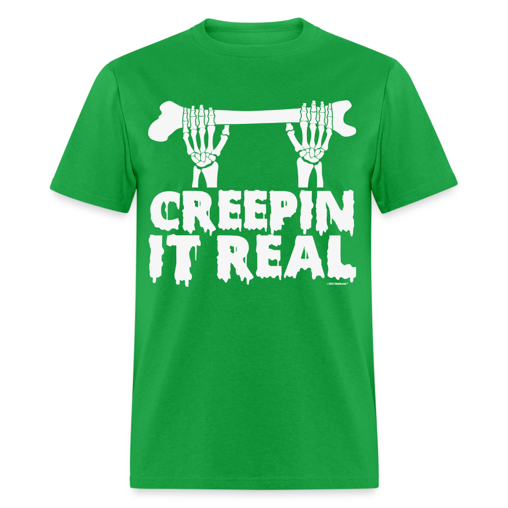 Creepin It Real Halloween Unisex Classic T-Shirt - bright green