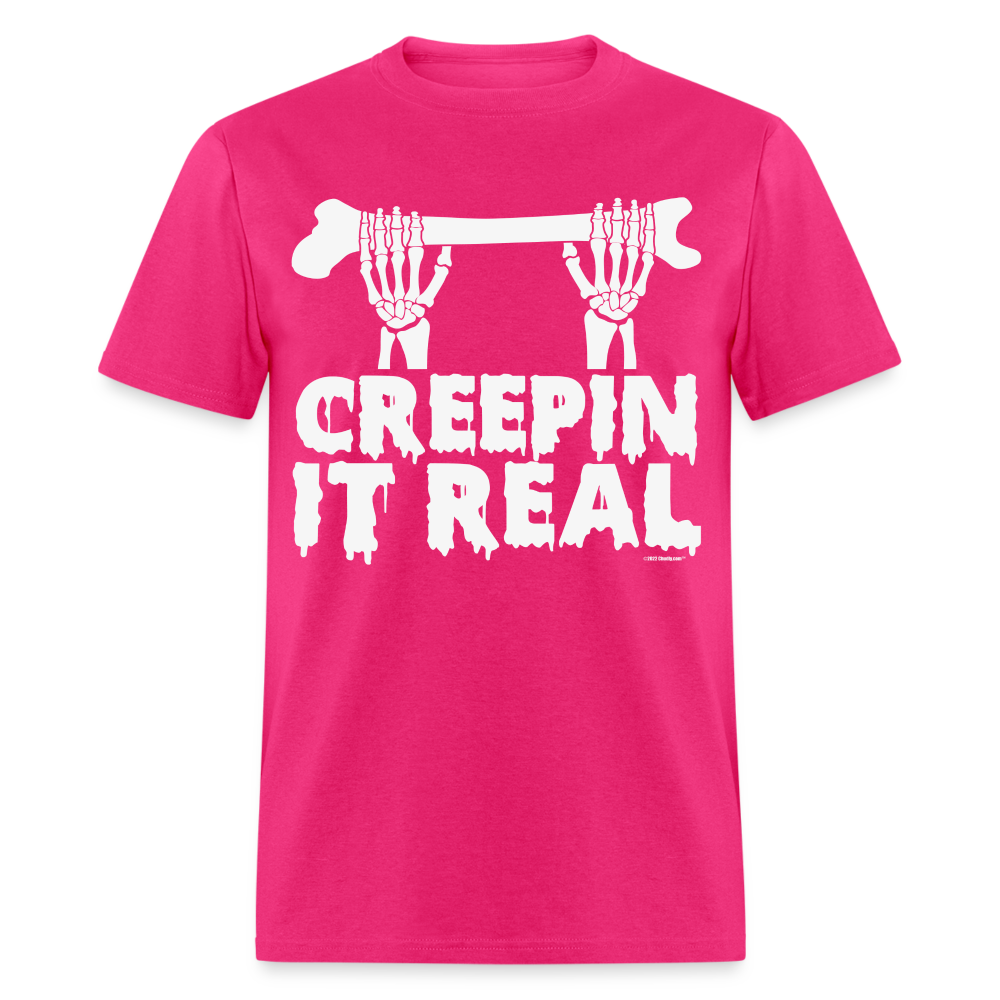 Creepin It Real Halloween Unisex Classic T-Shirt - fuchsia