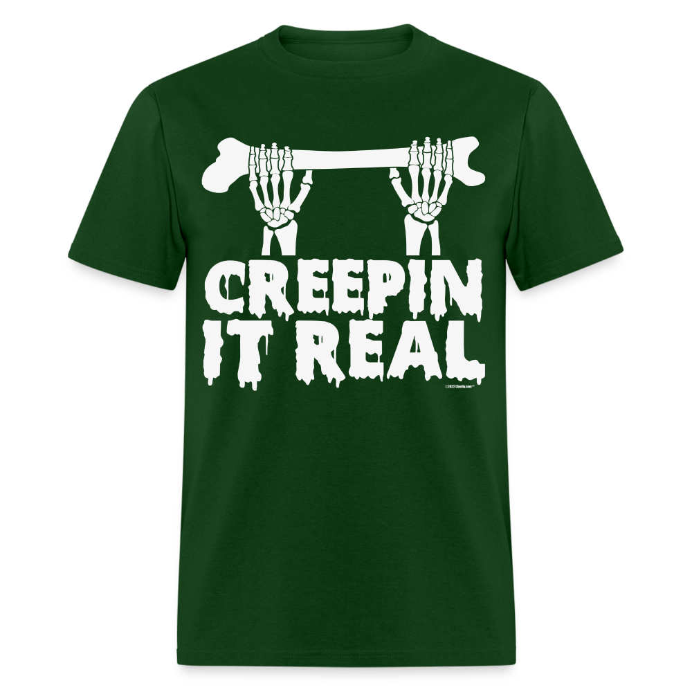 Creepin It Real Halloween Unisex Classic T-Shirt - forest green