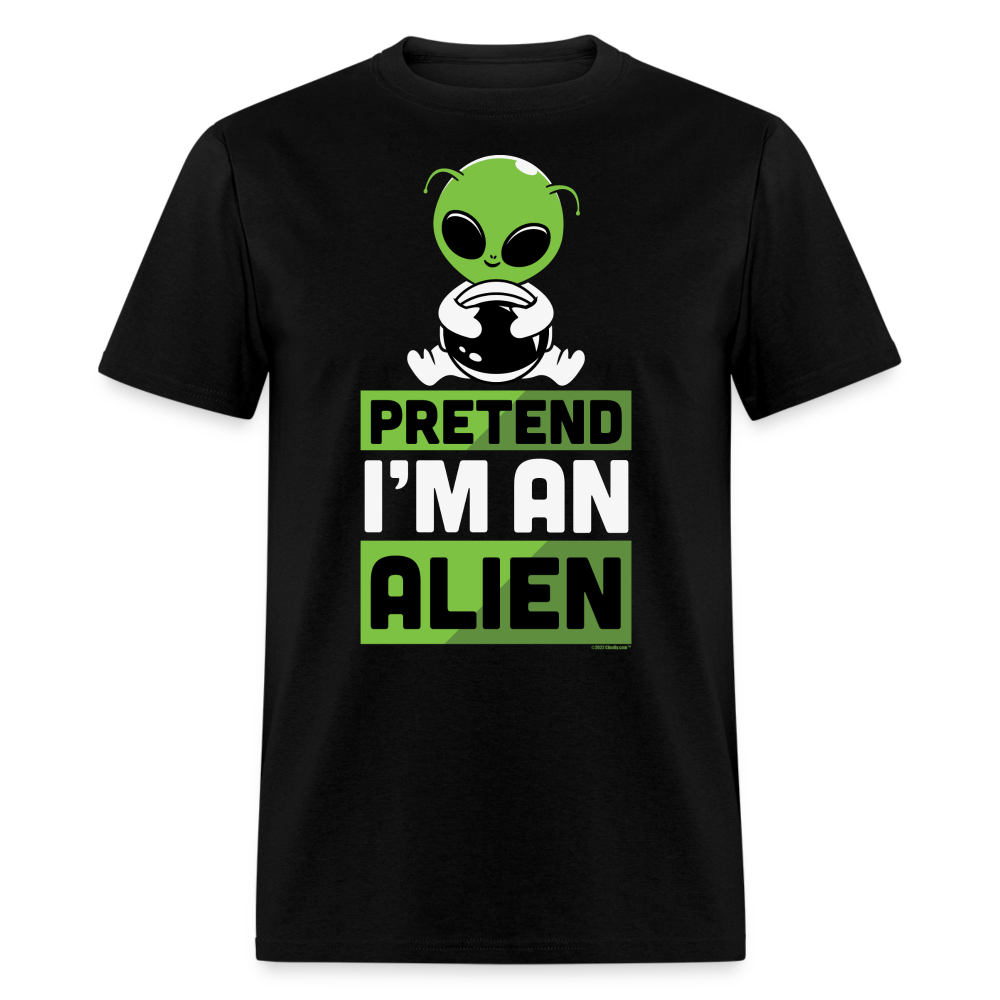 Pretend I'm An Alien Funny Halloween Unisex Classic T-Shirt - black