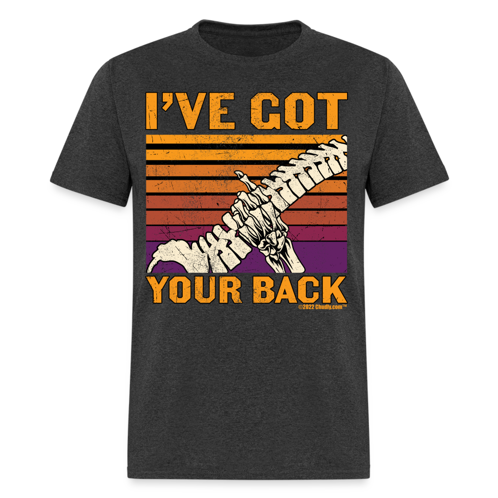 I've Got Your Back Funny Halloween Skeleton Bones Spine Unisex Classic T-Shirt - heather black