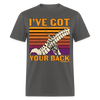 I've Got Your Back Funny Halloween Skeleton Bones Spine Unisex Classic T-Shirt - charcoal