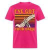 Load image into Gallery viewer, I&#39;ve Got Your Back Funny Halloween Skeleton Bones Spine Unisex Classic T-Shirt - fuchsia